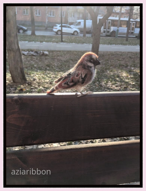 НЕбисерная лавка чудес: Продолжаю осваивать сухое валяние - ПТЫЦ!