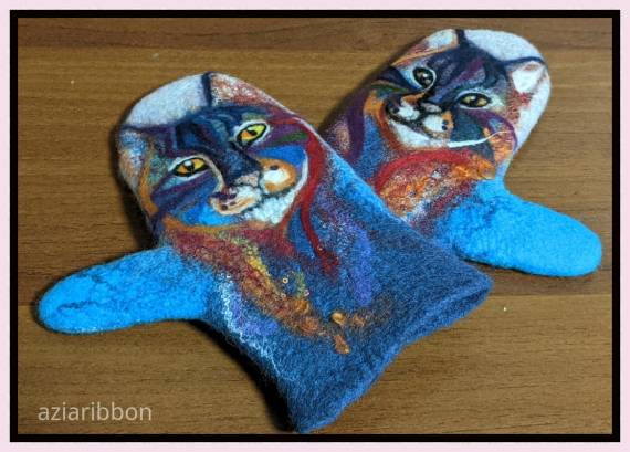 НЕбисерная лавка чудес: Как я варежки валяла)