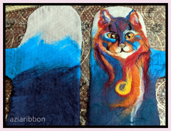 НЕбисерная лавка чудес: Как я варежки валяла)