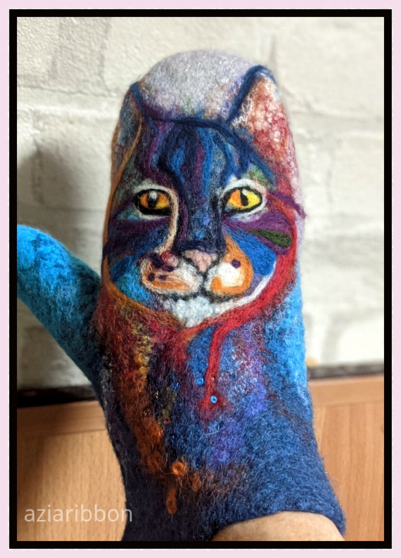 НЕбисерная лавка чудес: Как я варежки валяла)