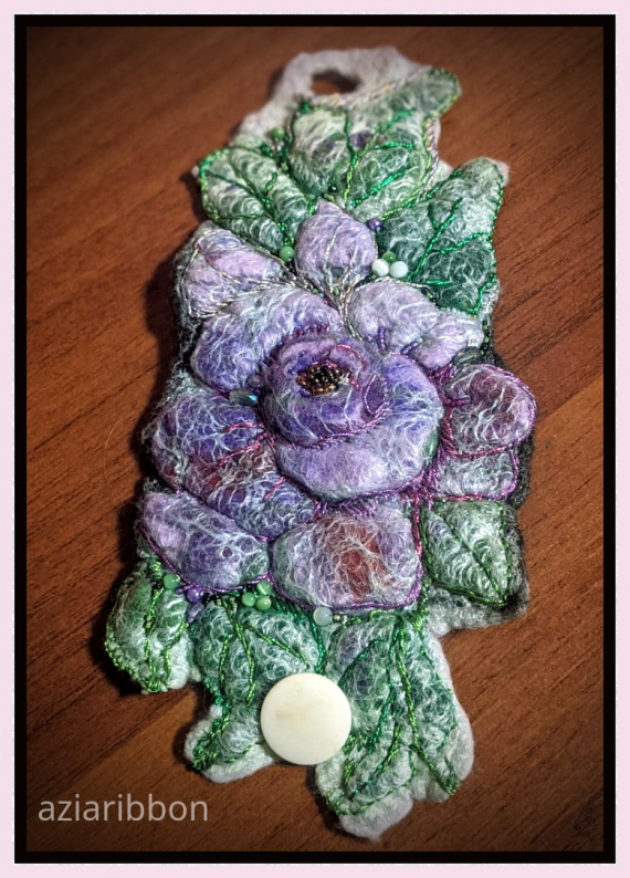 НЕбисерная лавка чудес: Браслет валяный