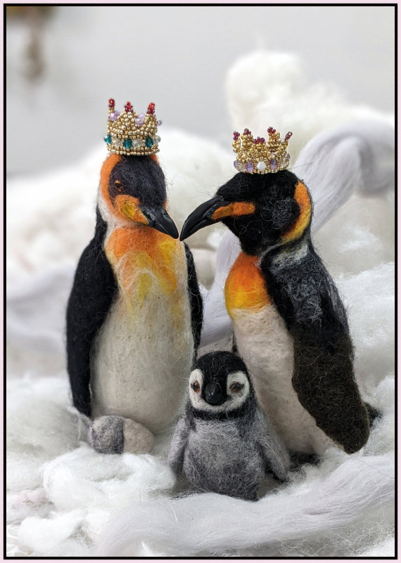 НЕбисерная лавка чудес: Новый валяный персонаж и воссоединение семьи Пингвинянов)