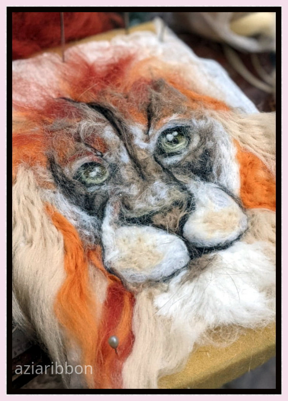 НЕбисерная лавка чудес: Сумка валяная Лев