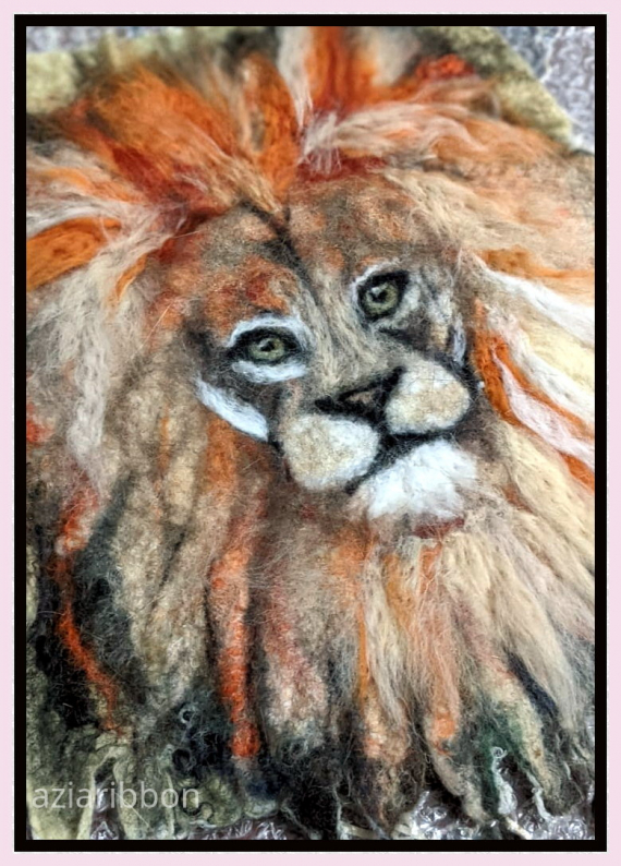 НЕбисерная лавка чудес: Сумка валяная Лев