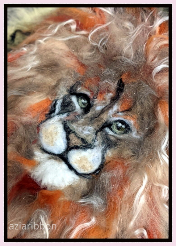 НЕбисерная лавка чудес: Сумка валяная Лев