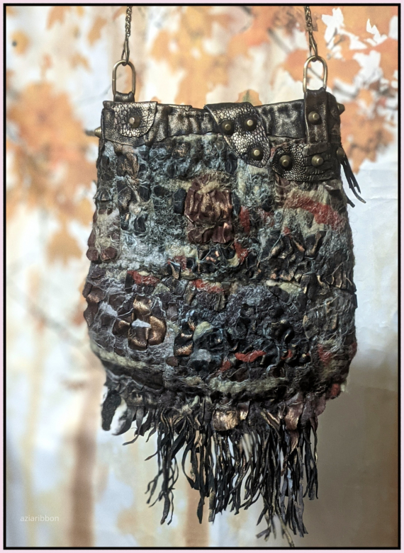 НЕбисерная лавка чудес: Сумка валяная Лев