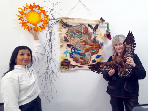 НЕбисерная лавка чудес: Как мы карту Восточно-Казахстанской области из шерсти валяли