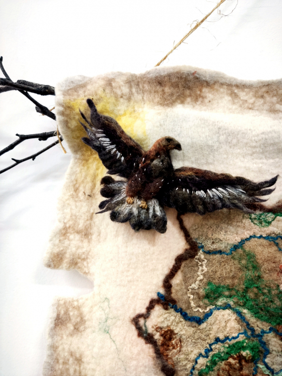 НЕбисерная лавка чудес: Как мы карту Восточно-Казахстанской области из шерсти валяли