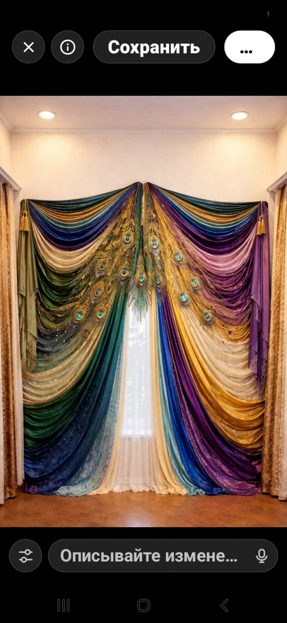 НЕбисерная лавка чудес: Интерьерный павлин, войлок.