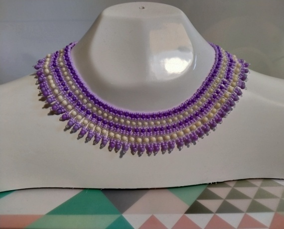 Альбом пользователя Флор: Колье-сетка Лаванда