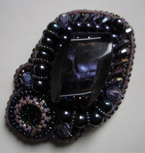 Альбом пользователя biser2019: Брошь «Мерцание перламутра»