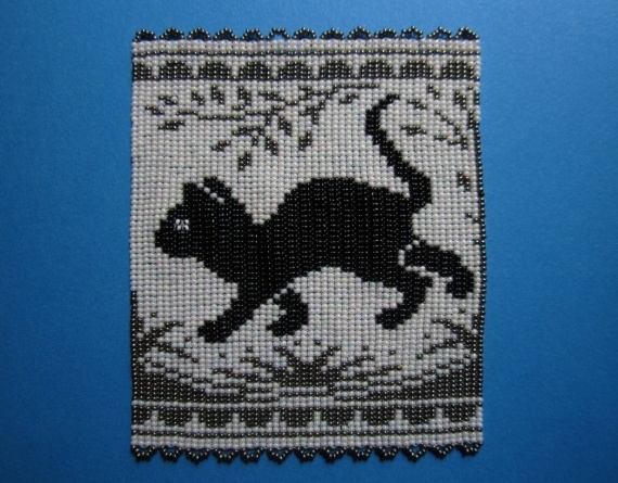 Альбом пользователя biser2019: Салфетка  «Черный кот»