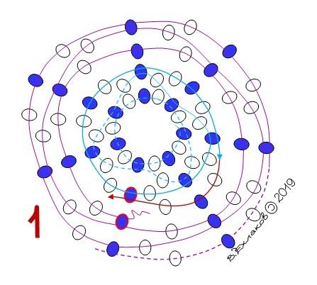 Схемы: Спиральные ажурные шнуры, как они есть. Стык в стык.