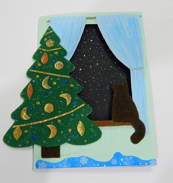 НЕбисерная лавка чудес: Парочка открыток с елками