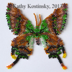 Парусник Имперский. Самка. Коллекция 63 бабочки мира