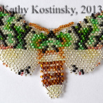 Cerura esmeralda. Коллекция 63 бабочки мира