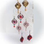 Серьги Кружевные