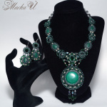 Комплект "Малахитовое кружево"