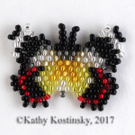 Бабочка Делиас тиморенсис бабберика. Коллекция 18 мини-бабочек мира