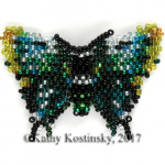 Бабочка Большая голубая хвостатка. Коллекция 36 бабочек-малявок