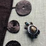 Мини-брошь "Черепашка"