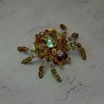 Брошь объемная-Паук(по моему Мк)