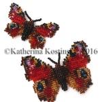 Бабочка Дневной павлиний глаз. Коллекция 36 бабочек-малявок