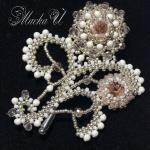 Брошь "Морозный цветок"