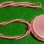 Кулон "Розовый кварц"