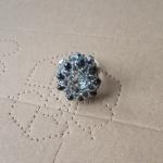 Кольцо с овальным кристаллом