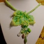 Колье " Листья салата"