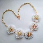 Колье " Снегопад"