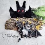 Брошь "Летучая мышь"