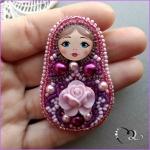 Брошки - матрёшки