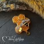 Брошь "Соты"