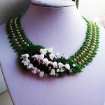 Колье " Ландыши"