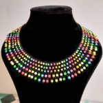 Колье-сетка "Радужница"