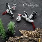 Броши "Аисты"