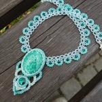 Скучное колье с амазонитом для веселой прогулки по Ботаническому саду