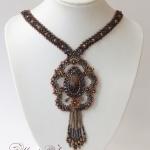 Кулон с моховым агатом