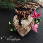 Брошь "Филин Фил"