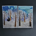 Открытки текстильные на новый год