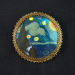 Брошь "Звездная ночь"