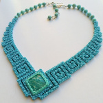 Колье "Голубая лагуна"