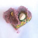 Серия Цветочные сердца. Брошь Лето.