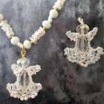 Ангелы.Подвески +фото мк по жгуту навивкой