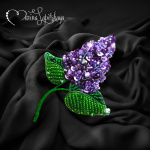 Брошь "Сирень"