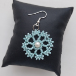 Серьги нежно голубые