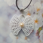 Кулон Олонецкая бабочка вариант 2 - квадратным жгутом и поговорить