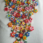 Колье "Цветочный водопад"